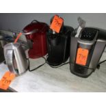 Lot - (3) Assorted Keurig Coffee Makers, and (1) Cuisinart 1.7L Electric Coffee Pot