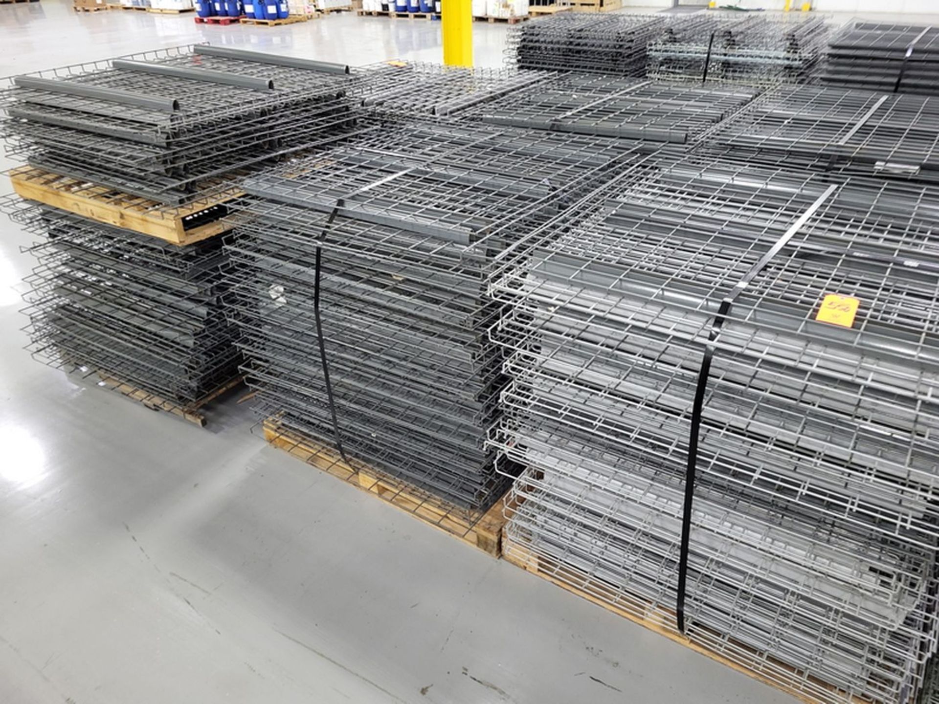 Lot - Steel Wire Pallet Rack Decking; (38) approx. per Pallet, on (3) Pallets