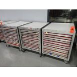 Lot - (3) GSF Portable Aluminum Screen Carts & Contents; Fits 25 in. x 36 in. Frames, Includes (