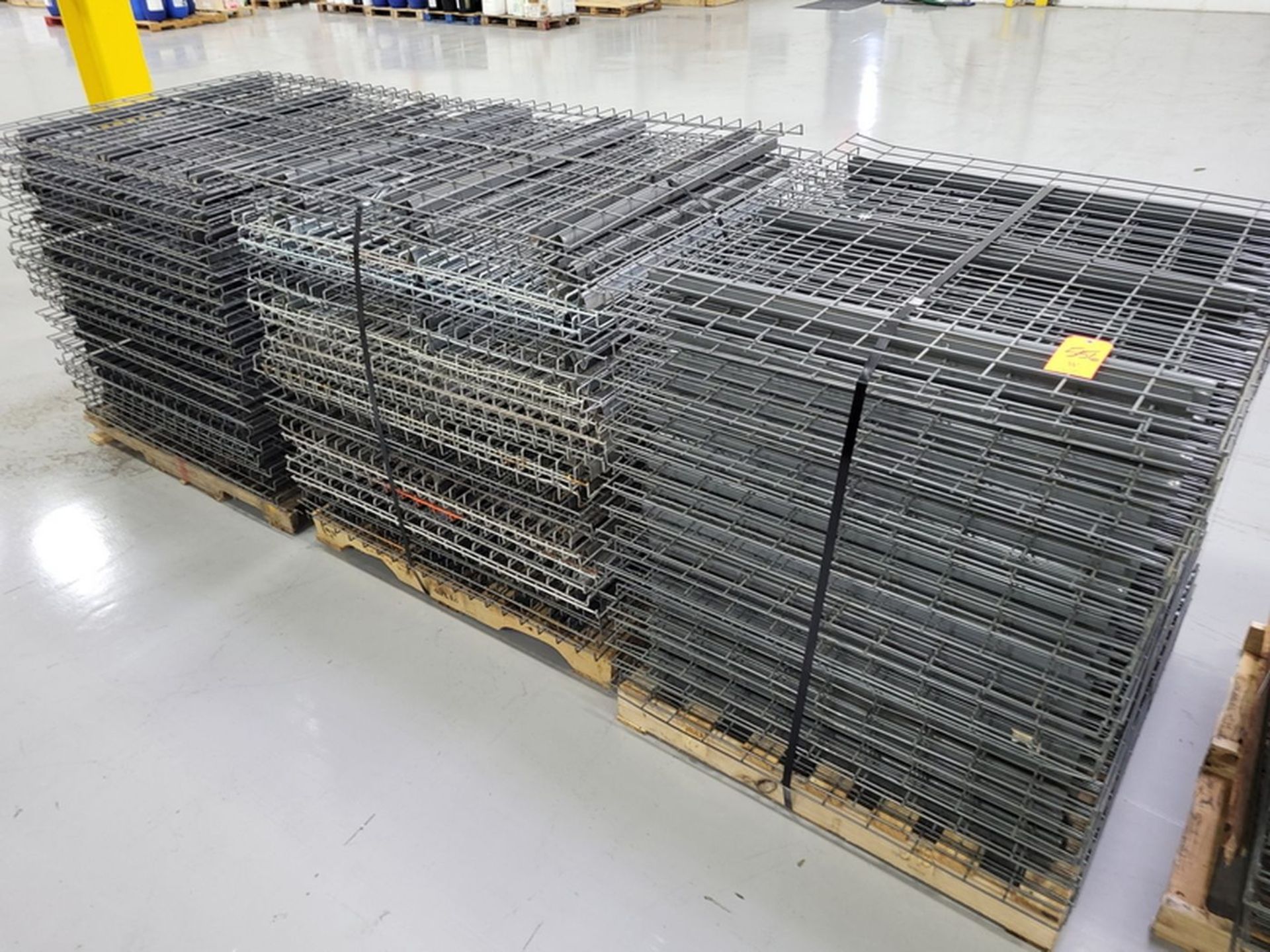 Lot - Steel Wire Pallet Rack Decking; (38) approx. per Pallet, on (3) Pallets