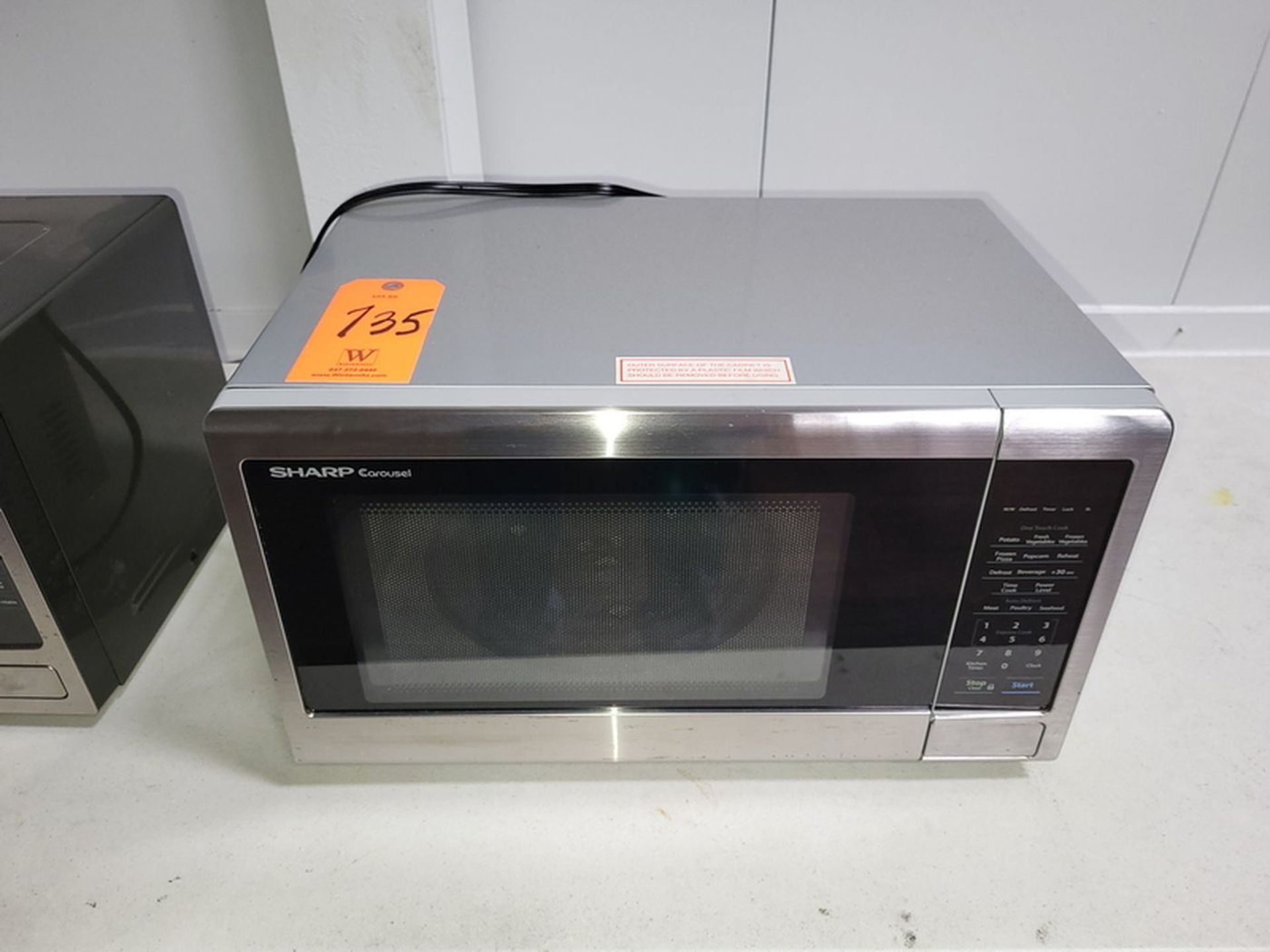 Sharp Carousel Model SMC1132CS Microwave Oven, S/N: D080770800 (2020); 120-Volt