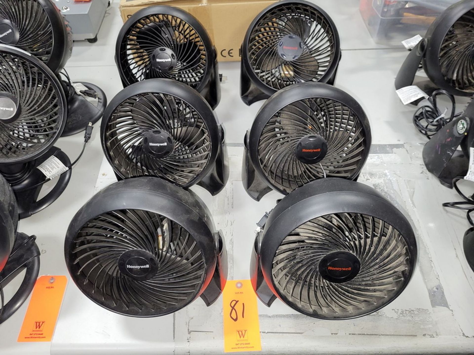 Lot - (6) Honeywell Electric Room Fans;