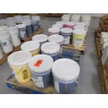 Lot - Assorted Unused Screen Print Chemicals; (16) Buckets, Includes (2) International Coatings