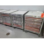 Lot - (3) GSF Portable Aluminum Screen Carts & Contents; Fits 23 in. x 31 in. Frames, Includes (