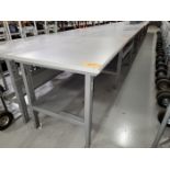 Lot - (4) 5 ft. x 3 ft. Laminate Worktables; Adjustable Height