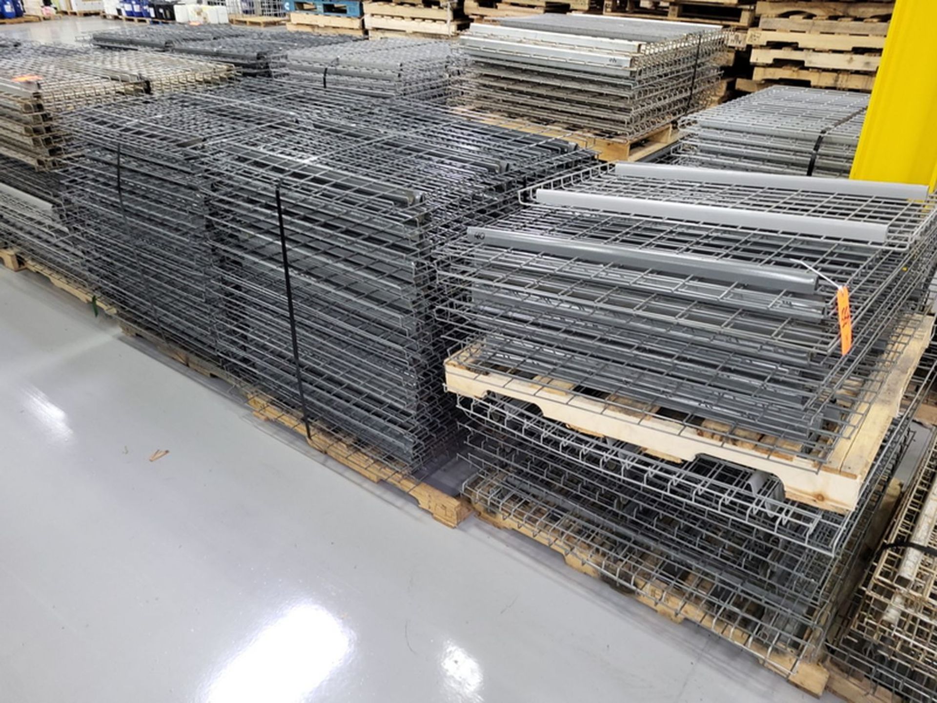 Lot - Steel Wire Pallet Rack Decking; (38) approx. per Pallet, on (3) Pallets