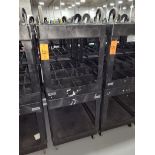 Lot - (2) Uline Poly Flat Shelf Utility Carts; 2-Tier with Single Side Handle, Overall Size 25 in. x