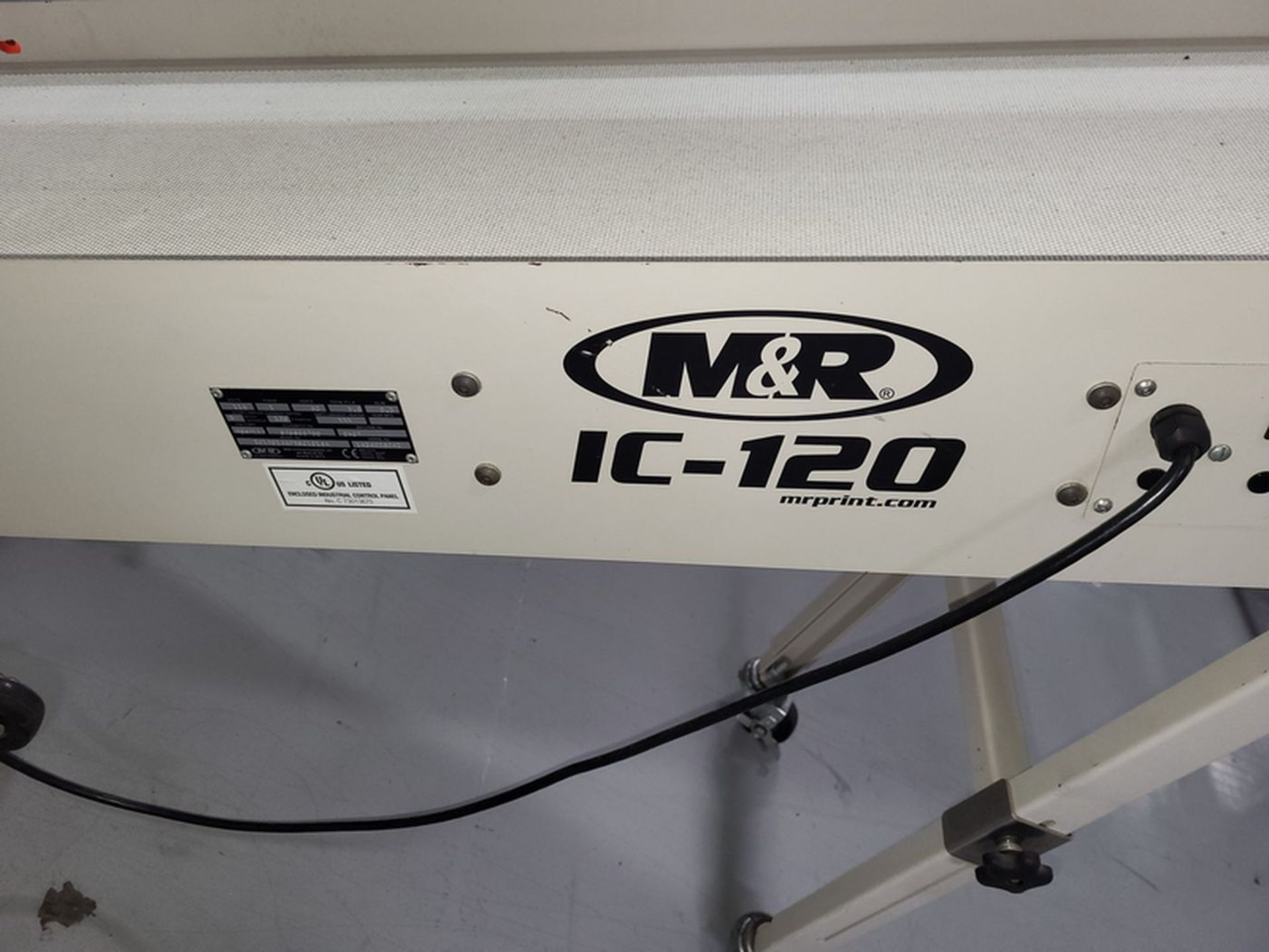 M & R IC-120 Model IC12014AFR801016A Portable Inclined Freestanding Conveyor, S/N: 143422624I; 115- - Image 2 of 3