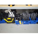 Lot - Assorted Power Strips, Computer Mice, Keyboards, in (6) Bins