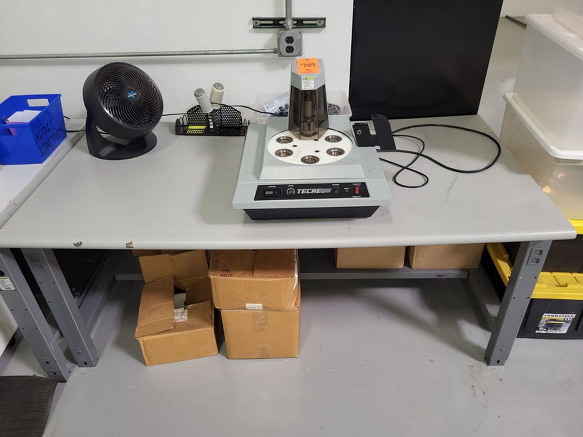 Tecre 6-Station Rotary Button Machine; with Foot Switch