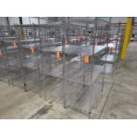 Lot - (4) Uline Wire Racks; Includes (2) 48 in. x 24 in. x 87 in. high, and (2) 48 in. x 24 in. x 75