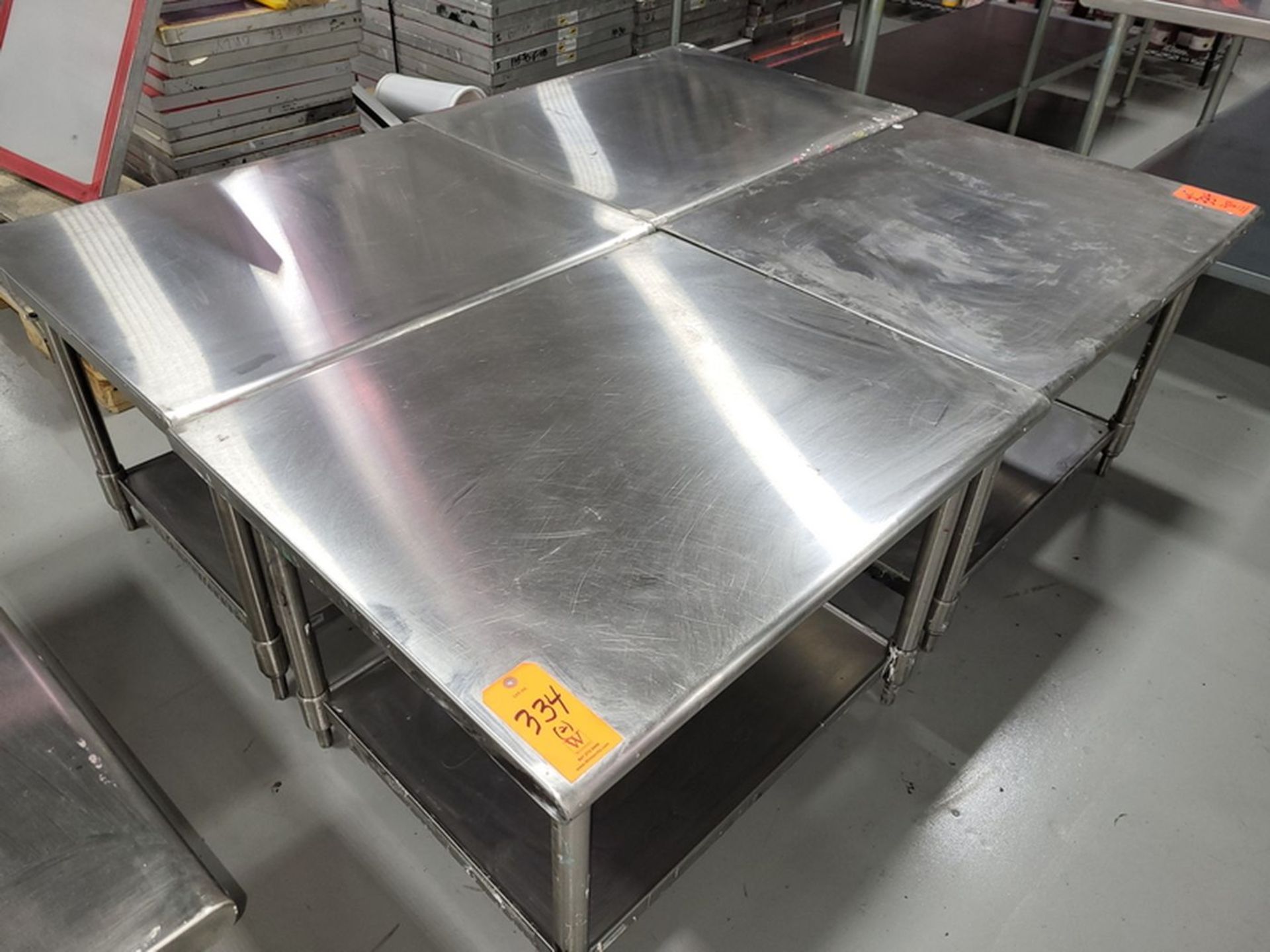 Lot - (4) Stainless Steel Tables; 36 in. w x 30 in. d x 26 in. high - Image 2 of 2