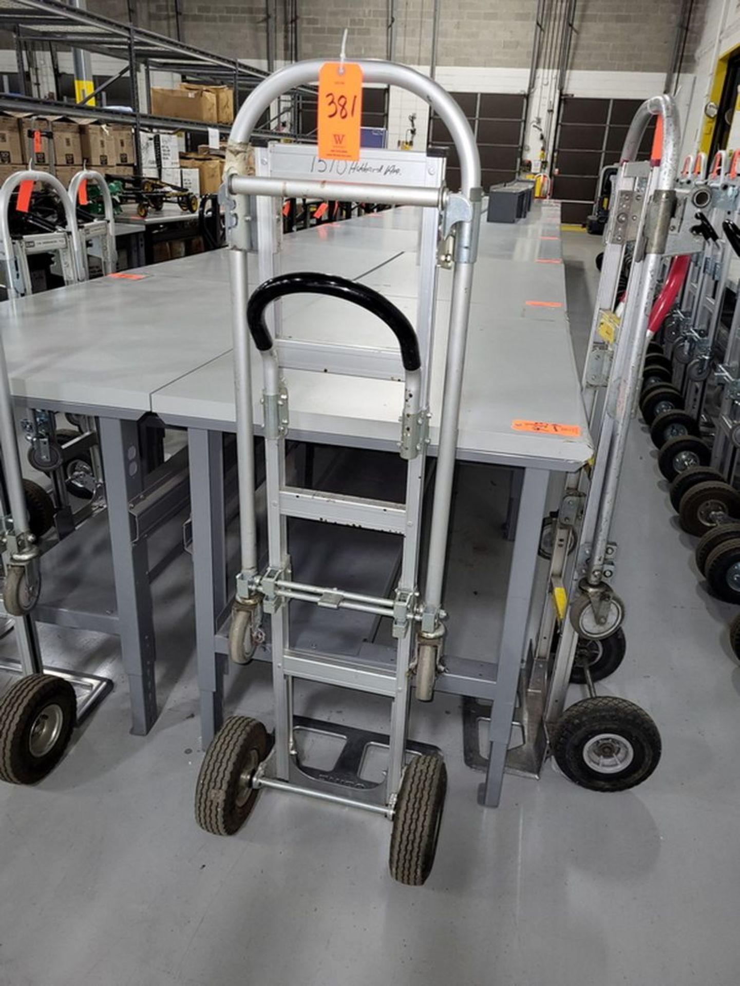 Uline Model H-1364 Convertible Hand Truck; 500 lb. Hand Truck/800 lb. Platform Load Capacities,