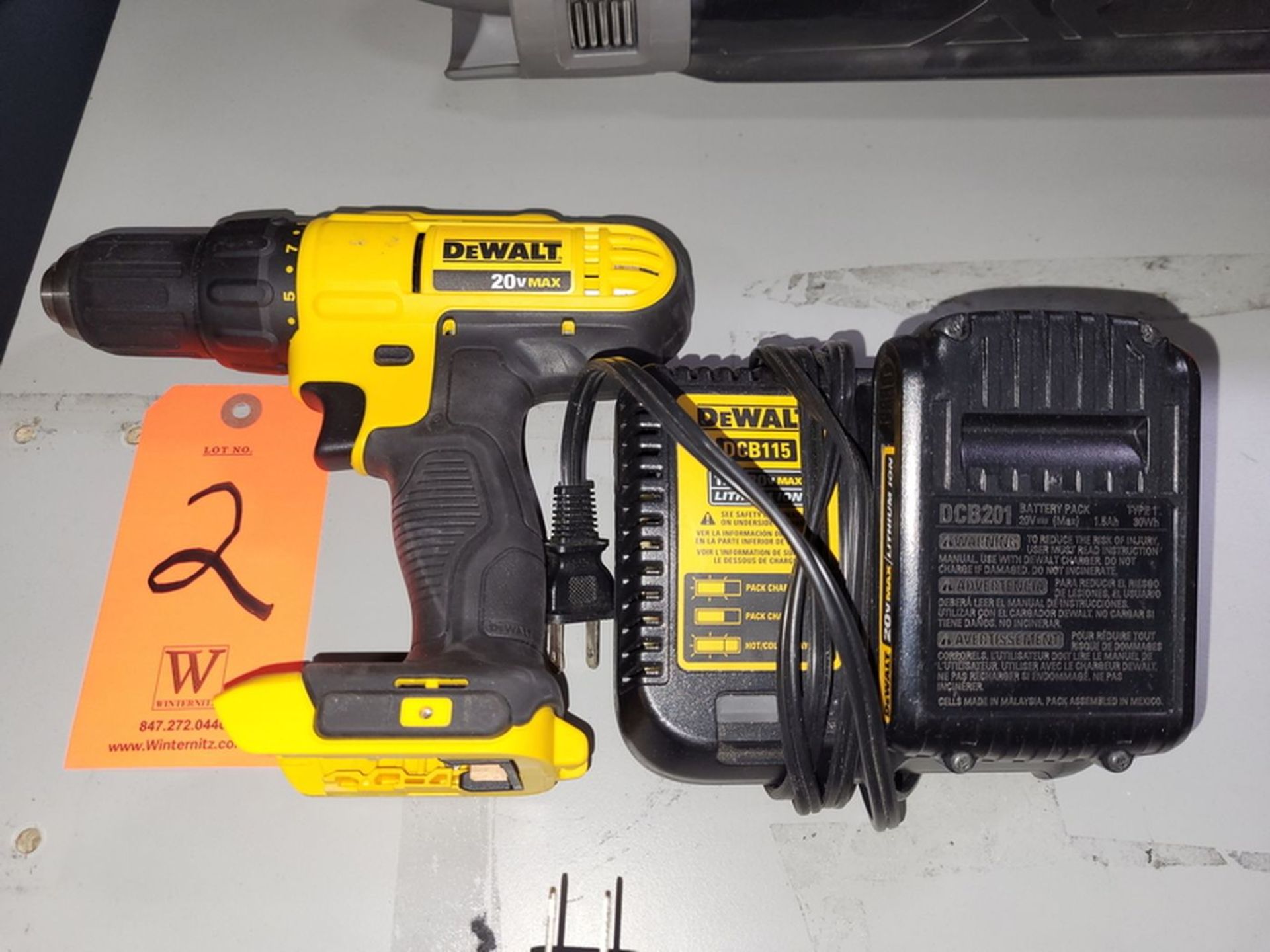 DeWalt 1/2 in. Cordless Drill Driver; 20-Volt Max., Includes Battery & Charger