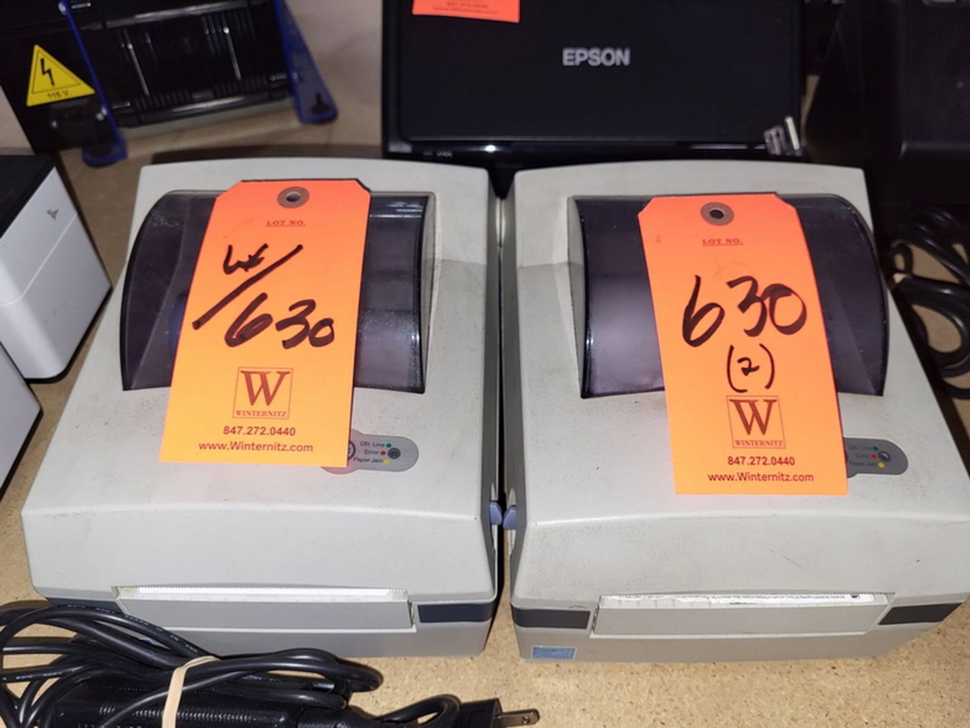 Lot - (2) OKI LD620D Thermal Printers;