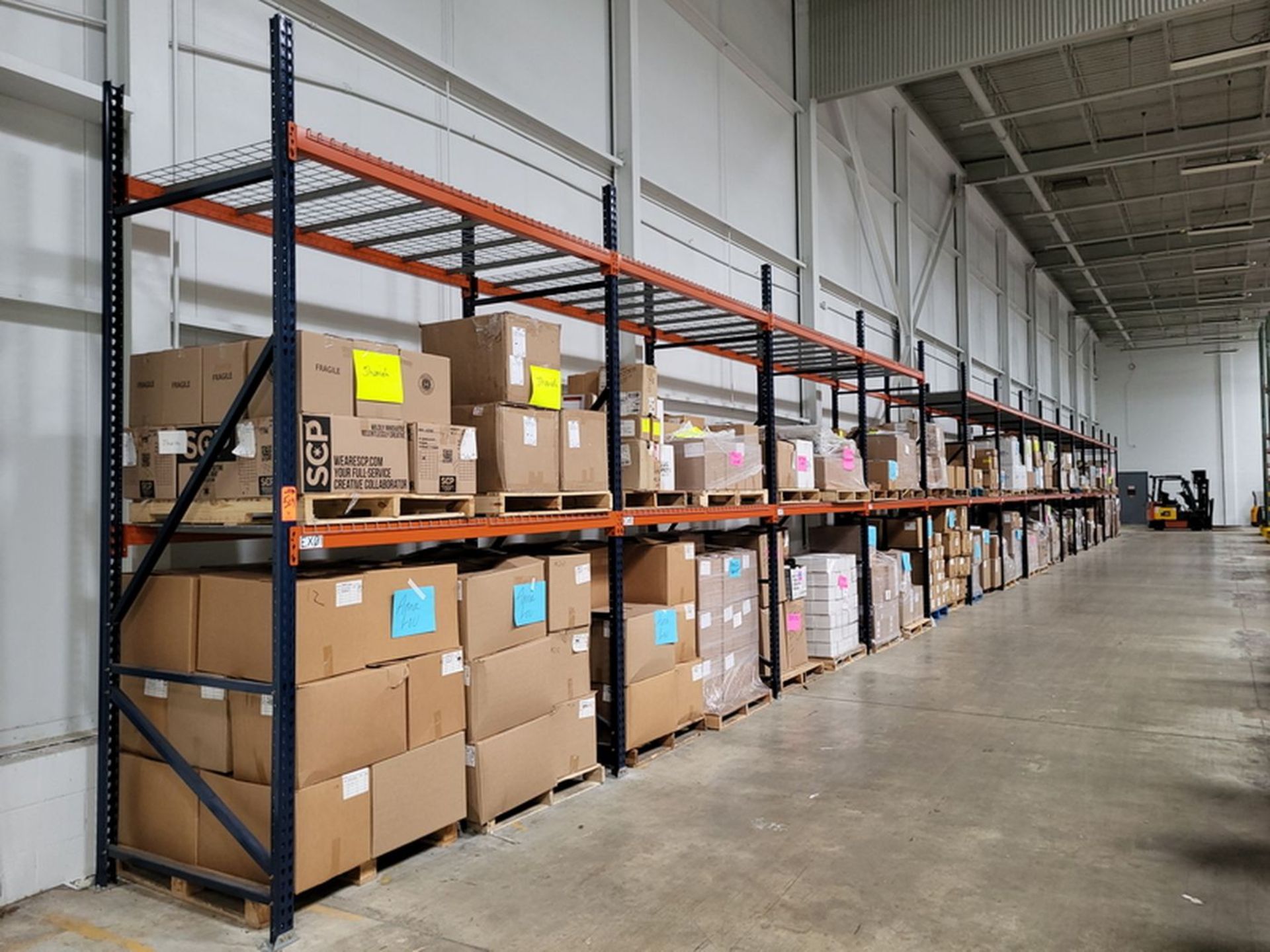 Lot - (15) Sections of Interlake Medium Duty Adjustable Pallet Racking ...