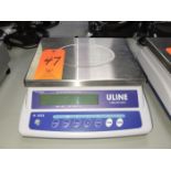 Uline 6 lbs. Cap. Div. 0.0002 lbs. Cap. Model H-1664 Bench-Top Digital Scale; (No AC Power Adapter)