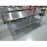 Stainless Steel Table; 8 ft. l x 36 in. d x 35 in. high