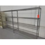 Lot - (2) Uline Wire Racks; 72 in. x 24 in. x 75 in. high