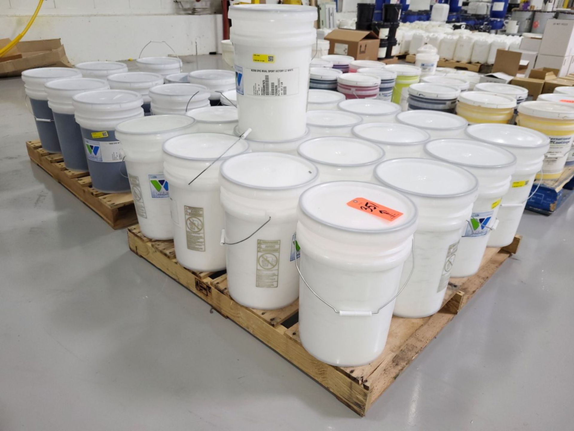 Lot - Assorted Unused Screen Print Chemicals; (26) Buckets, Includes (16) K2200 Epic Rival Sport