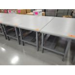 Lot - (3) Laminate Top Work Tables; 6 ft. x 3 ft., Adjustable Height