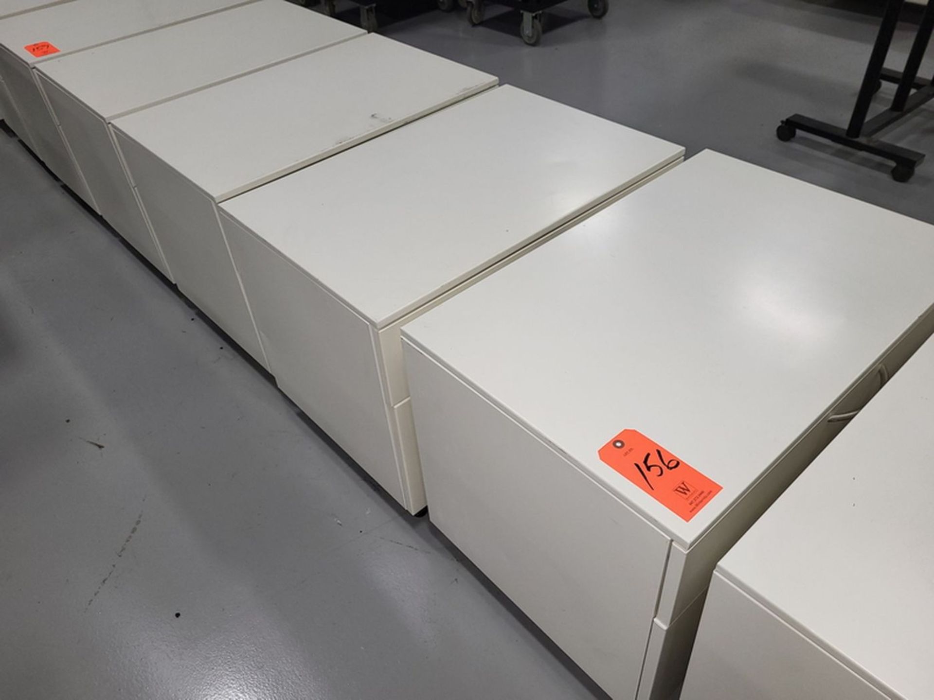 Lot - (4) Rolling 2-Drawer Cabinets; 30 in. x 20 in. x 22.5 in. high
