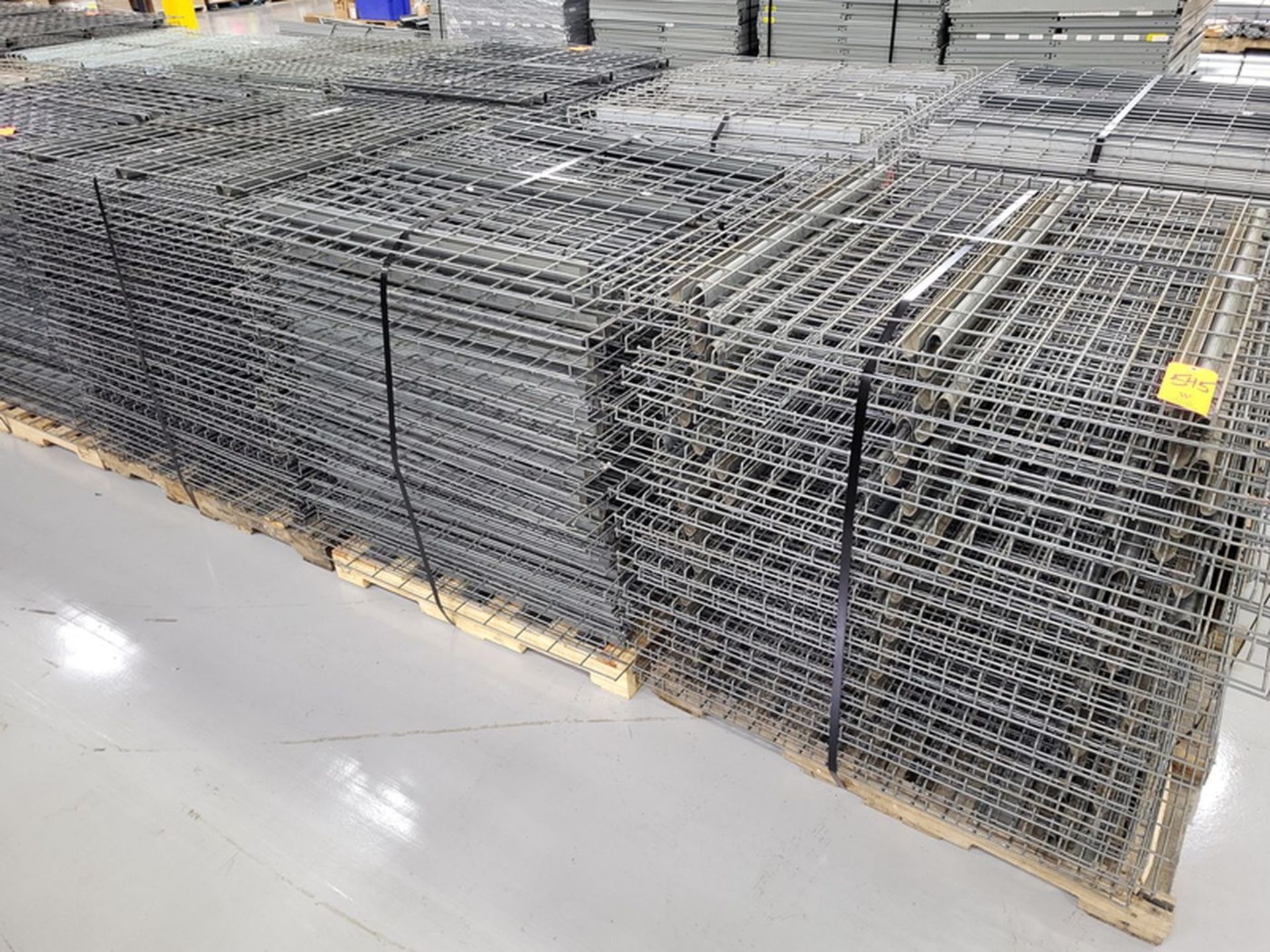 Lot - Steel Wire Pallet Rack Decking; (38) approx. per Pallet, on (3) Pallets