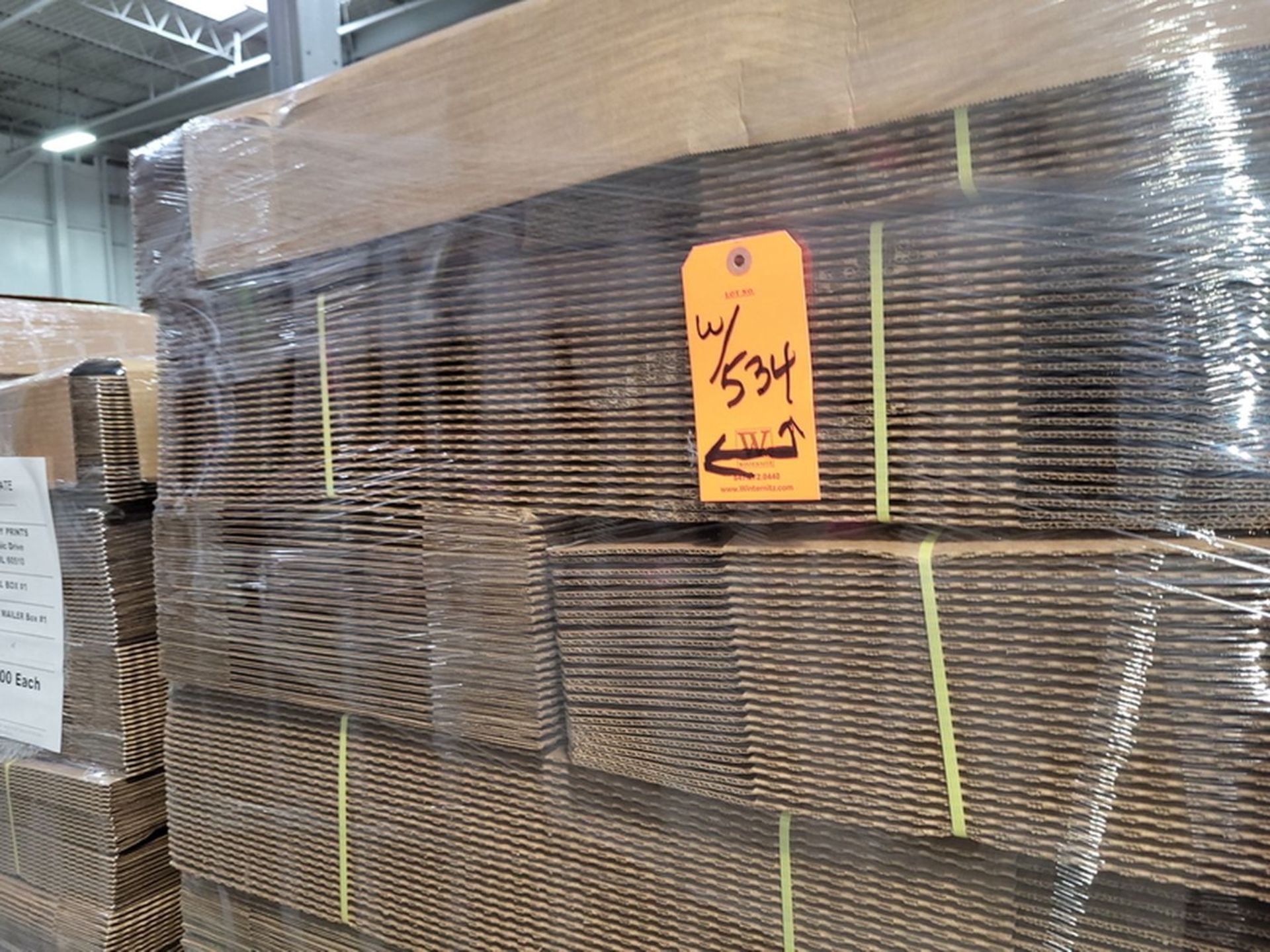 Lot - Assorted Corrugated Boxes; SCP Name, on (24) Pallets - Image 2 of 5
