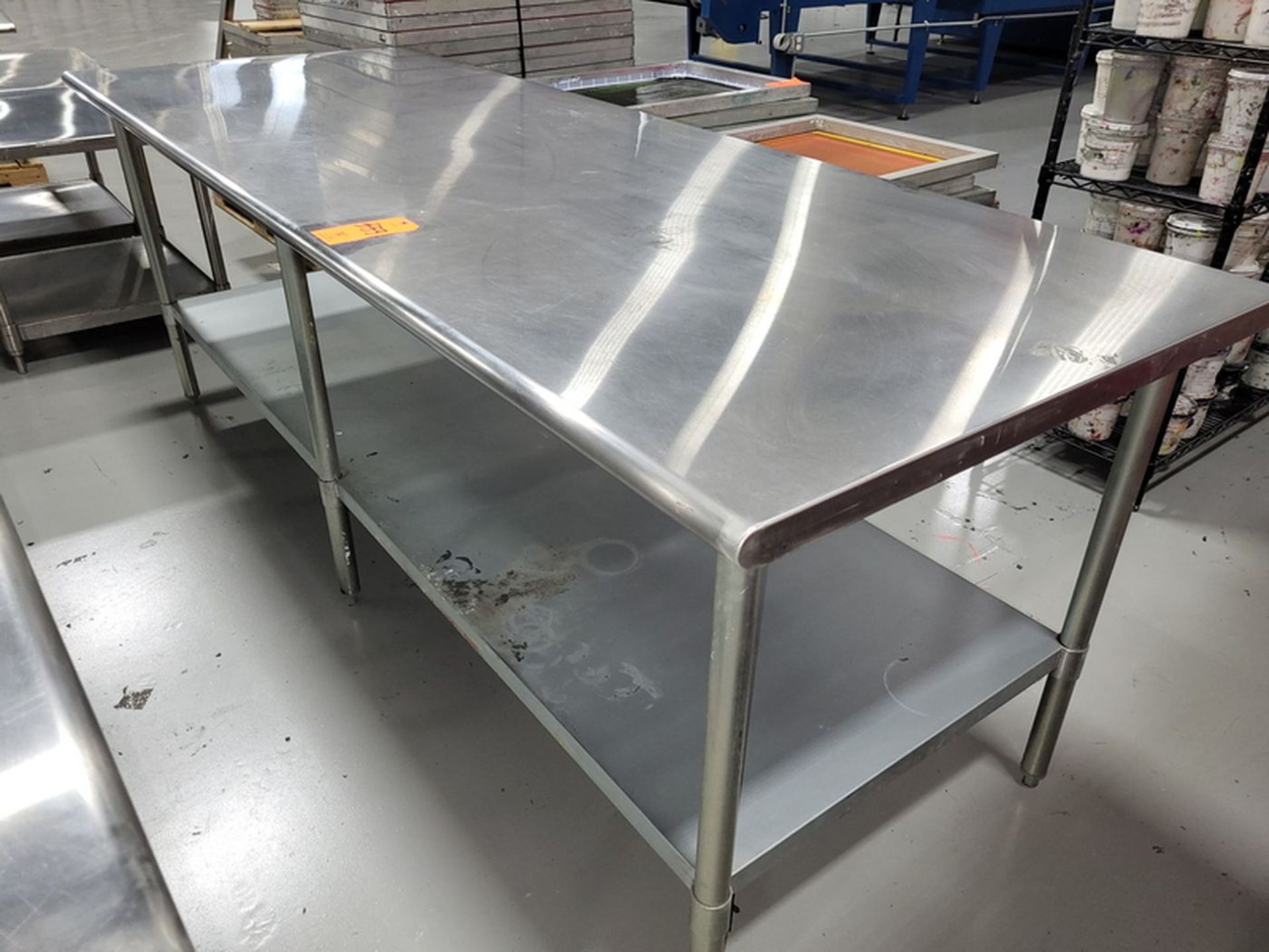 Stainless Steel Table; 8 ft. l x 36 in. d x 35 in. high - Image 2 of 2