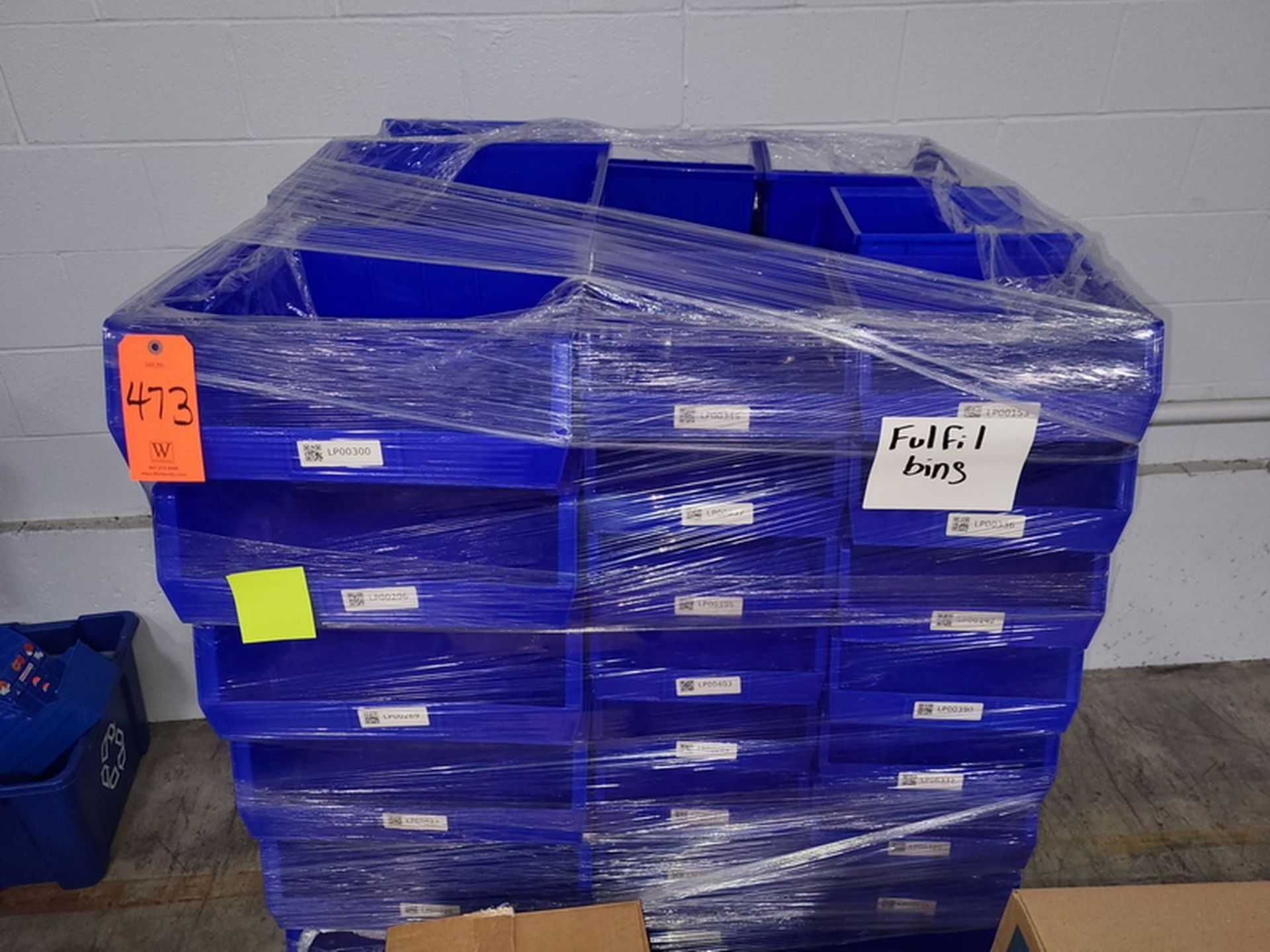 Lot - Assorted Plastic Tote Bins; on (1) Pallet - Image 2 of 2