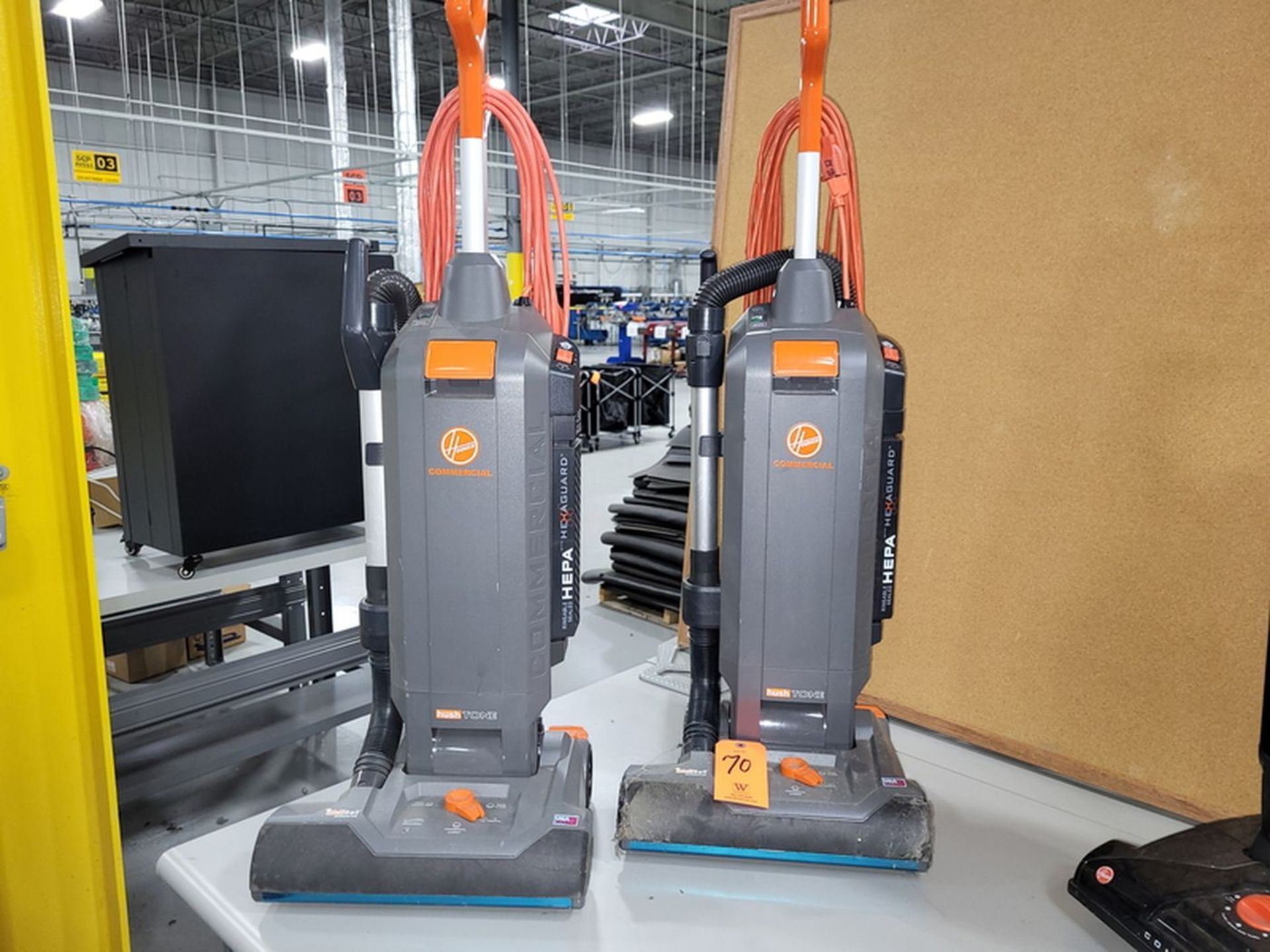 Lot - (2) Hoover Commercial HEPA Filtered Vacuum Cleaners;