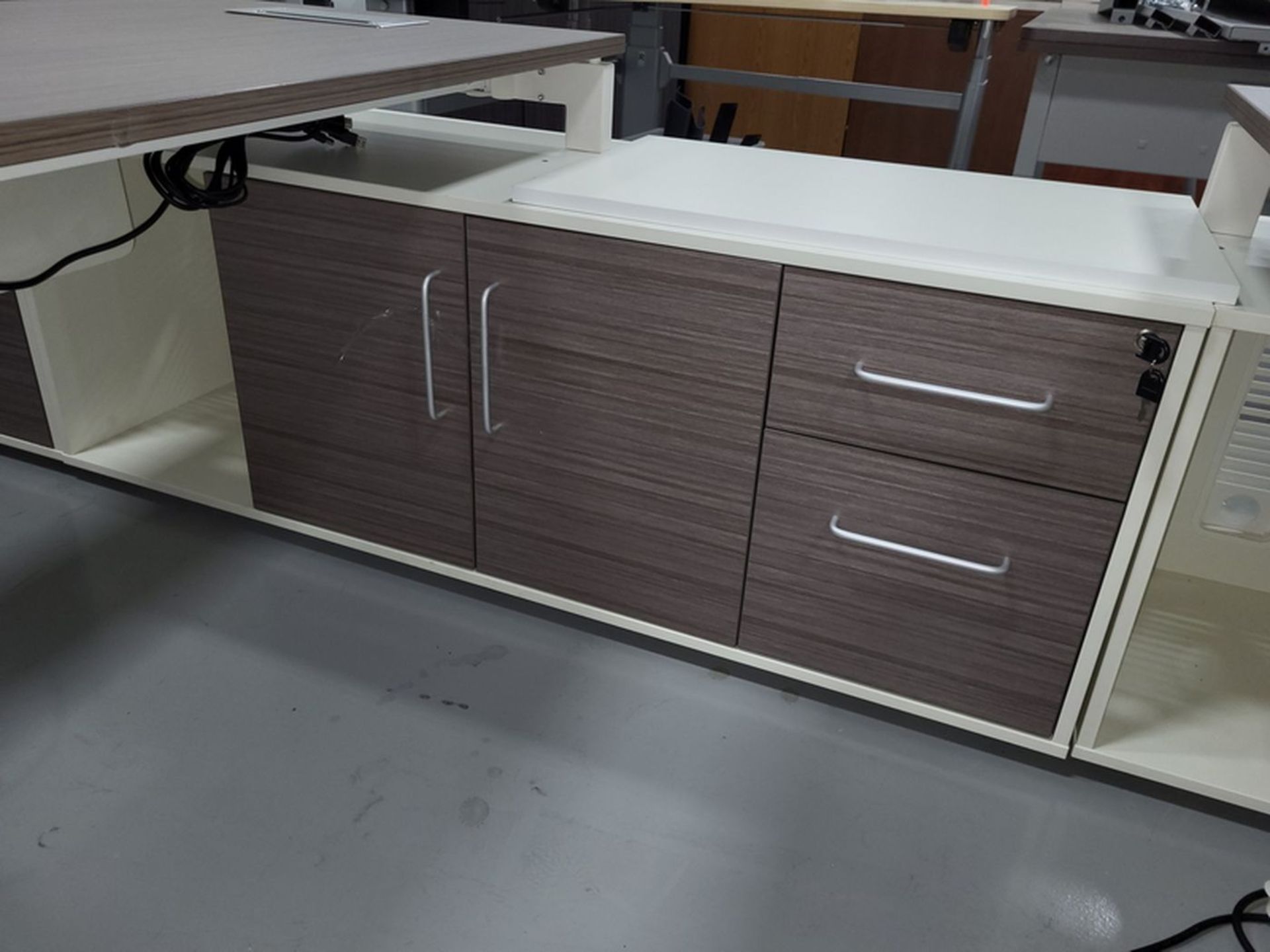 Lot - (2) L-Shaped Desk Units; - Image 2 of 3