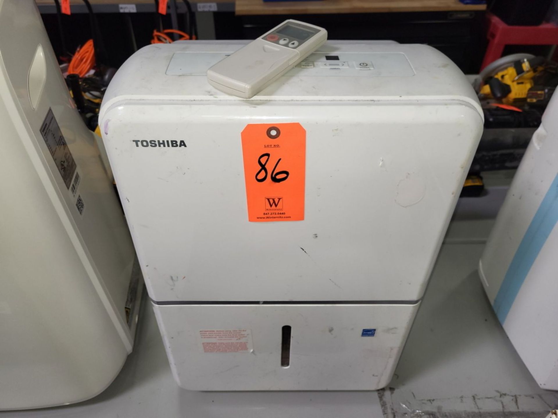 Toshiba Portable Dehumidifier; with Remote Control