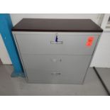 3-Drawer Lateral File; with Laminate Top