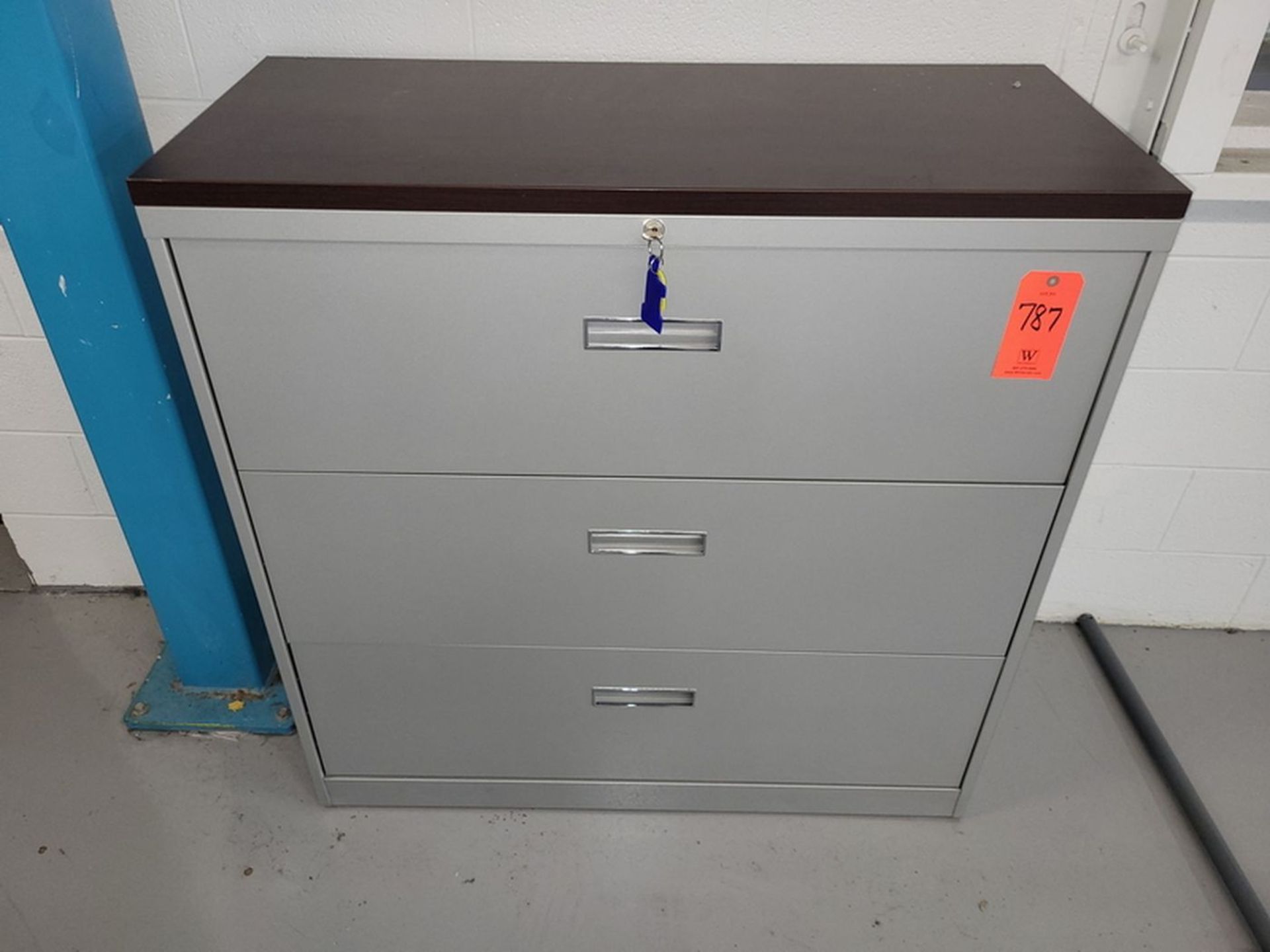 3-Drawer Lateral File; with Laminate Top