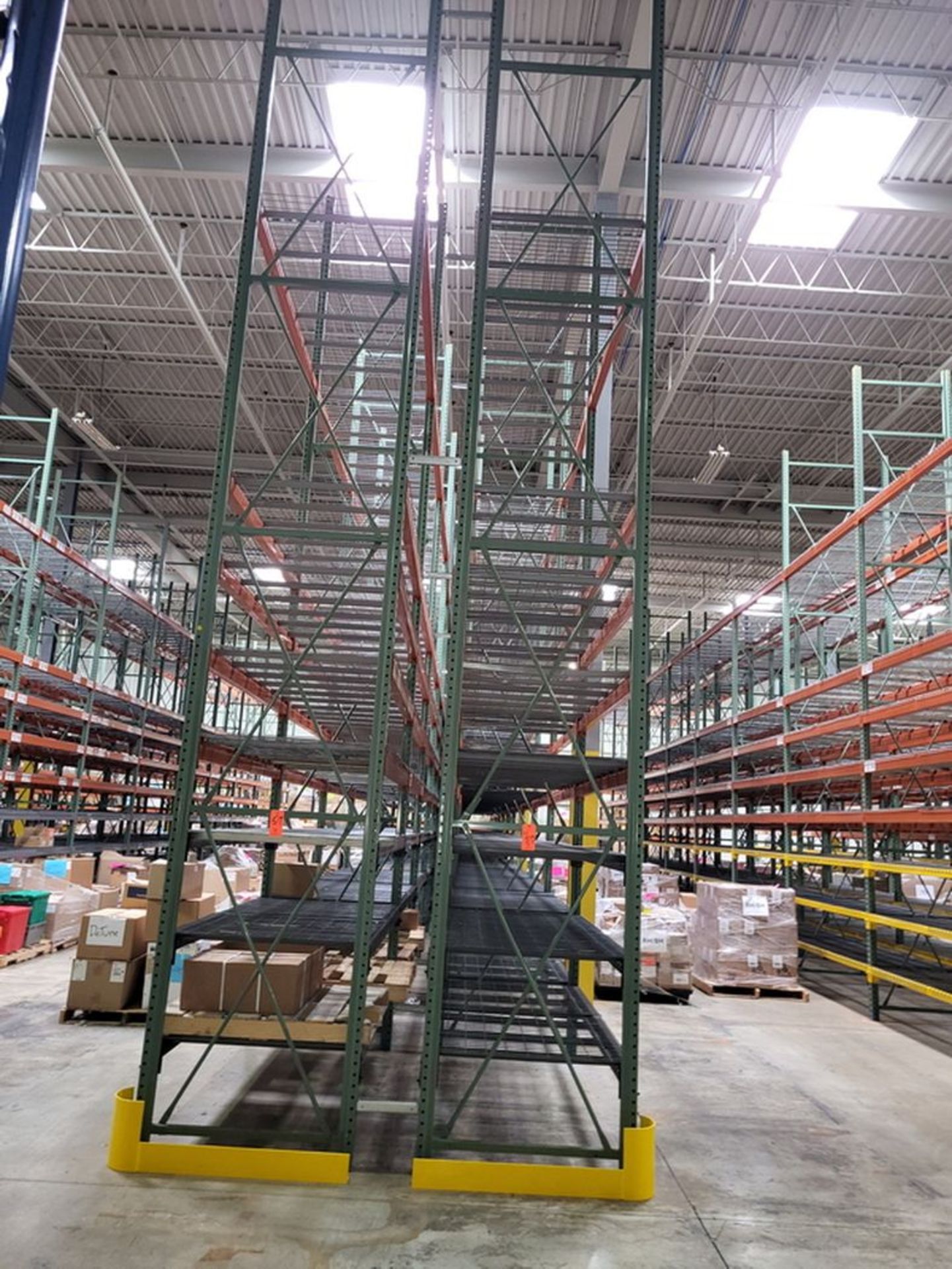 Lot - (22) Sections of Heavy Duty Adjustable Pallet Racking (Configured 11-Sections Back-to-Back); - Image 2 of 2