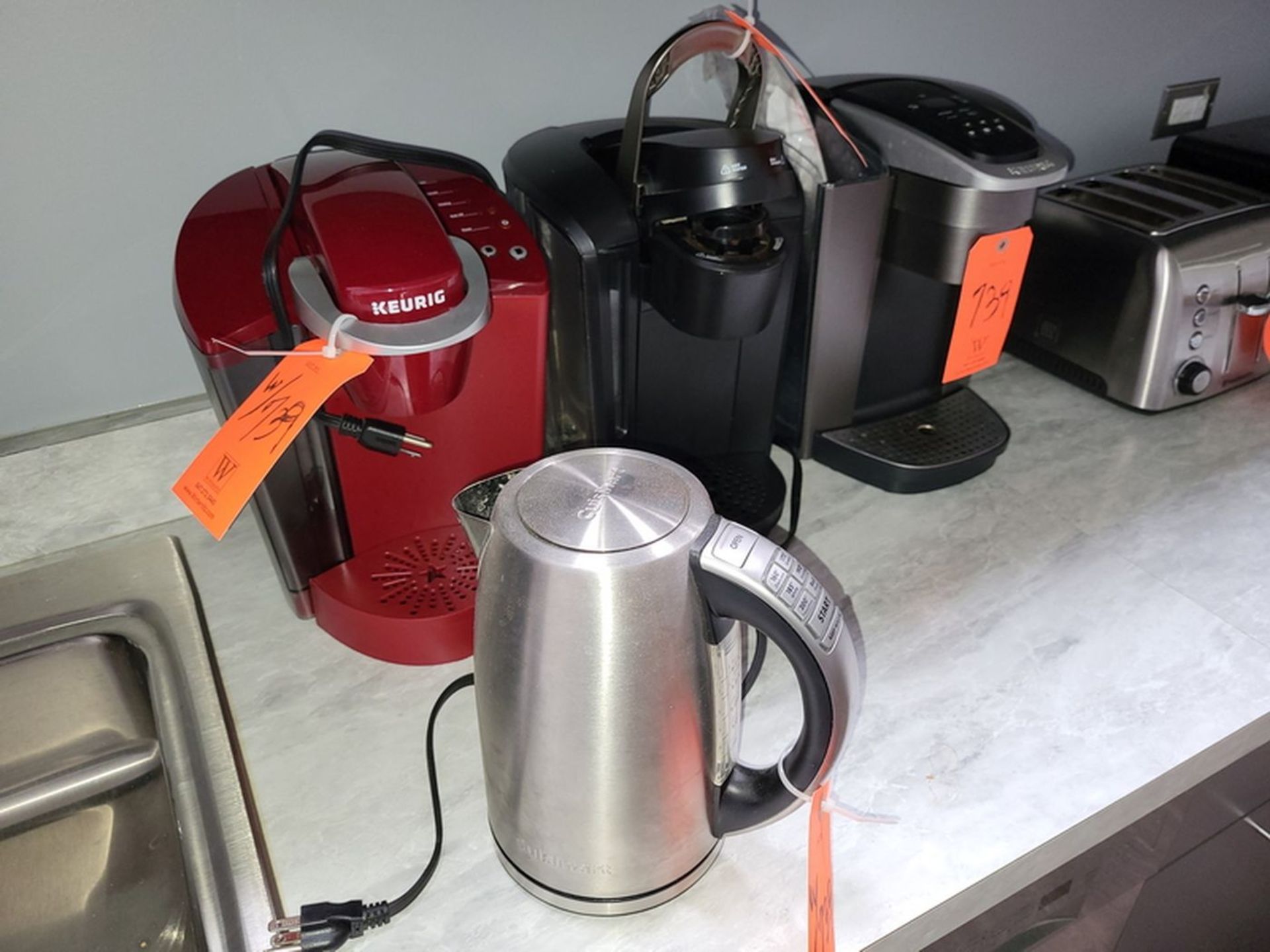 Lot - (3) Assorted Keurig Coffee Makers, and (1) Cuisinart 1.7L Electric Coffee Pot - Image 2 of 2