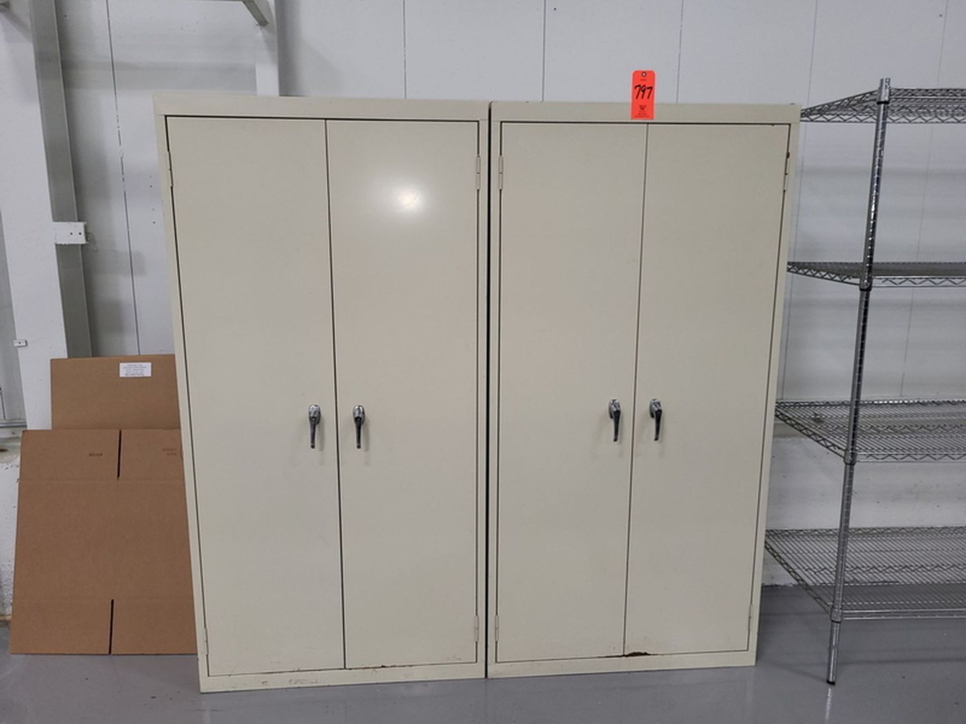 Lot - (2) 2-Door Metal Supply Cabinets - Image 2 of 2