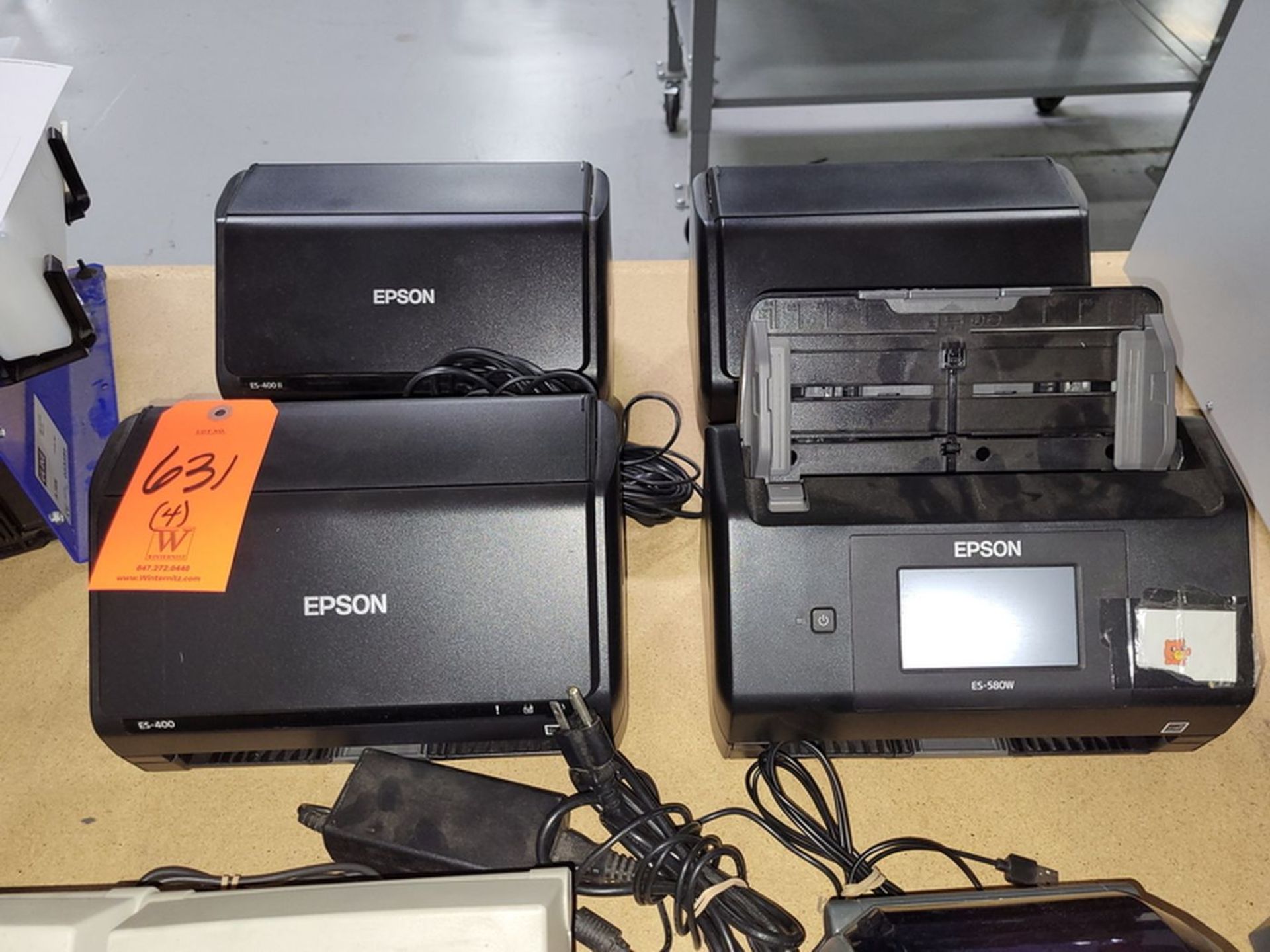 Lot - (4) Epson ES 400 Series Duplex Scanners;