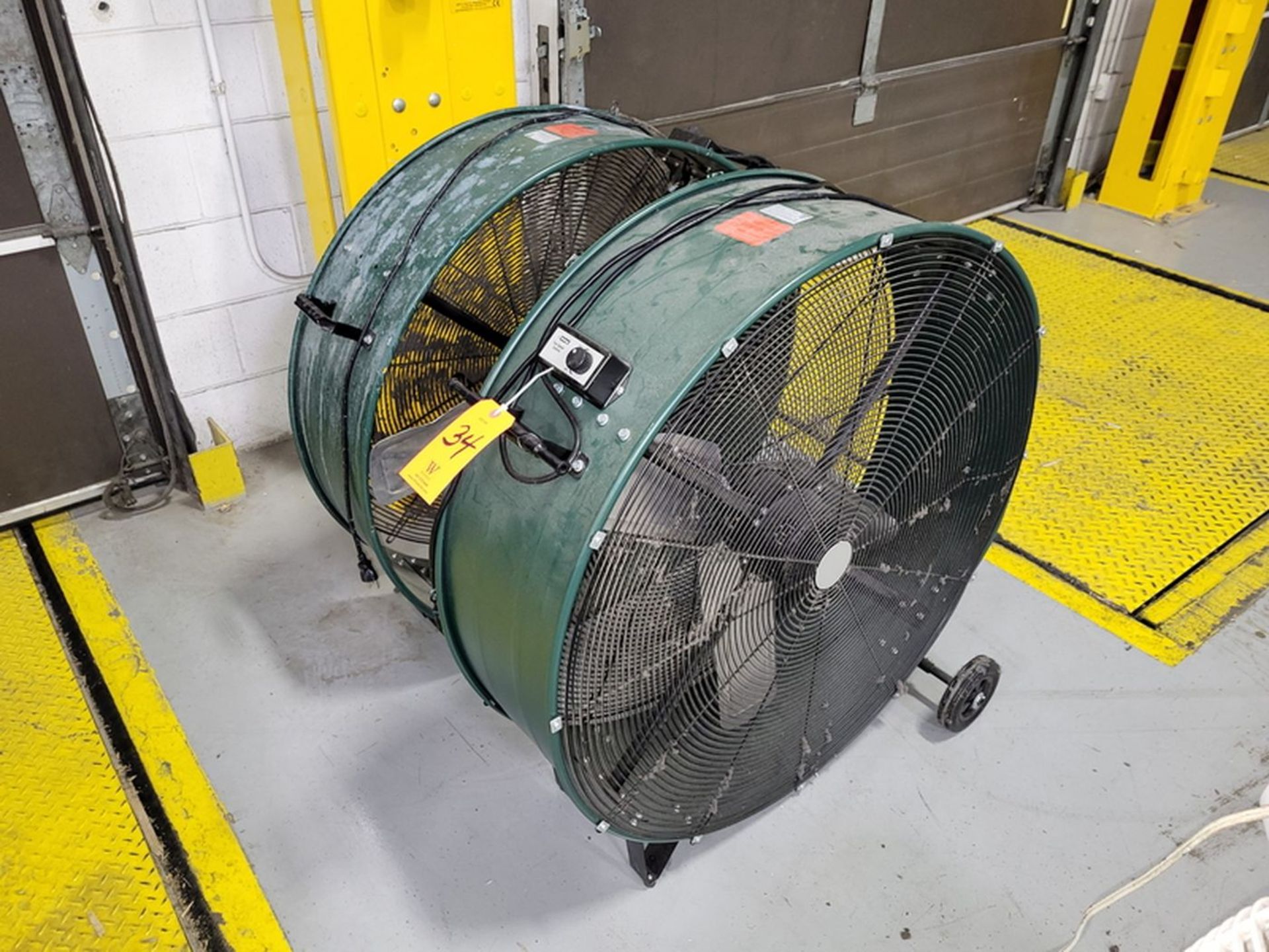 Lot - (2) King 36 in. Dia. 3-Speed Model SFDC-900BF0 Portable Shop Fans; (Not in Service)