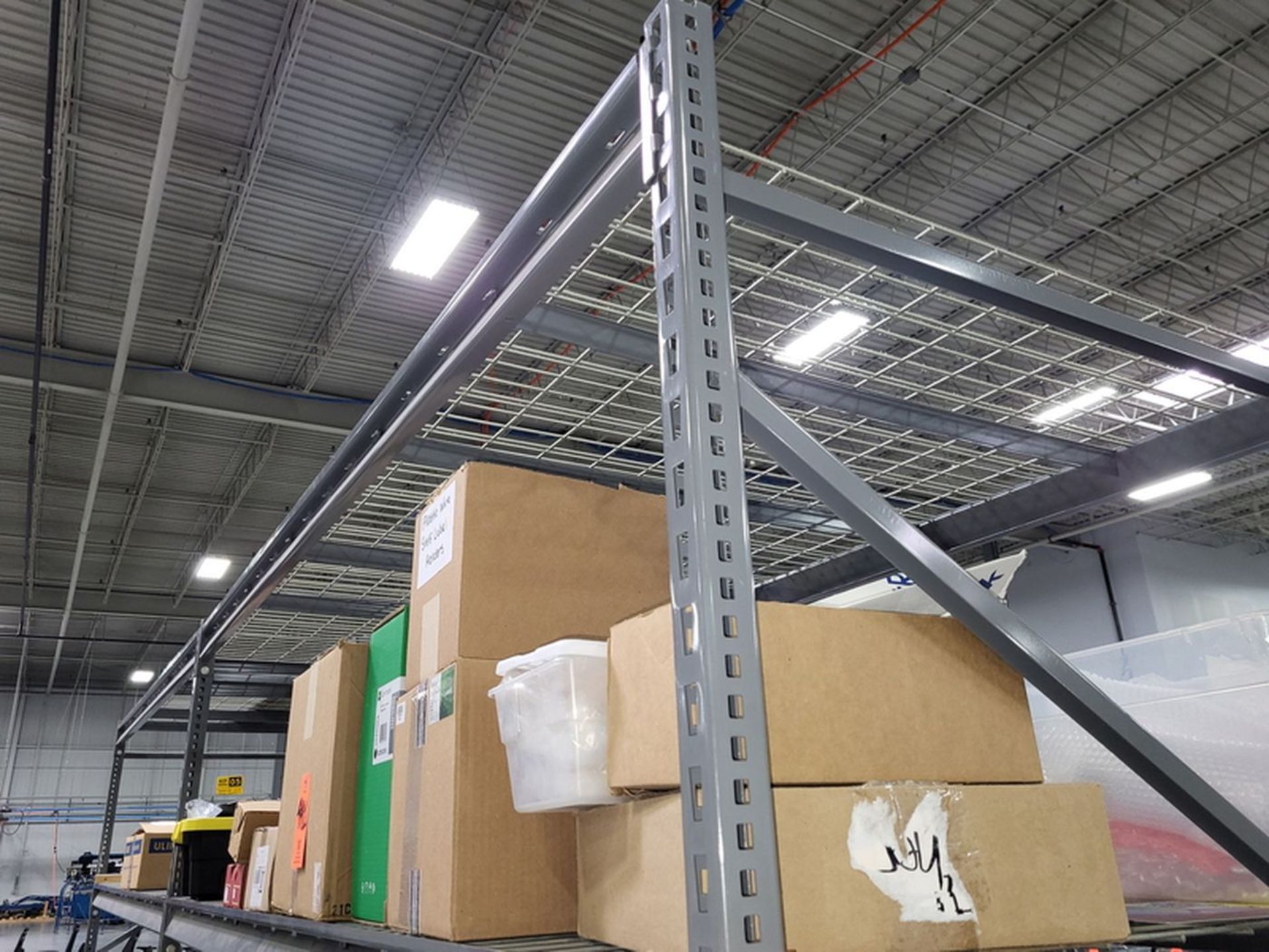 Lot - (2) Sections Light Duty Adjustable Shelving; 8 ft. wide x 48 in. deep x 8 ft. high, Steel Wire - Image 2 of 2