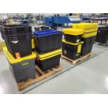Lot - Assorted Plastic Tubs & Tops; on (2) Pallets, (40) Tubs approx.
