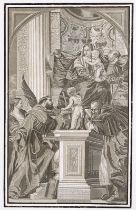 JOHN BAPTIST JACKSON, gen. JACKSON OF BATTERSEA: Die Heilige Familie mit vier Heiligen.