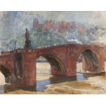 HEINRICH KLEY: Alte Brücke in Heidelberg,