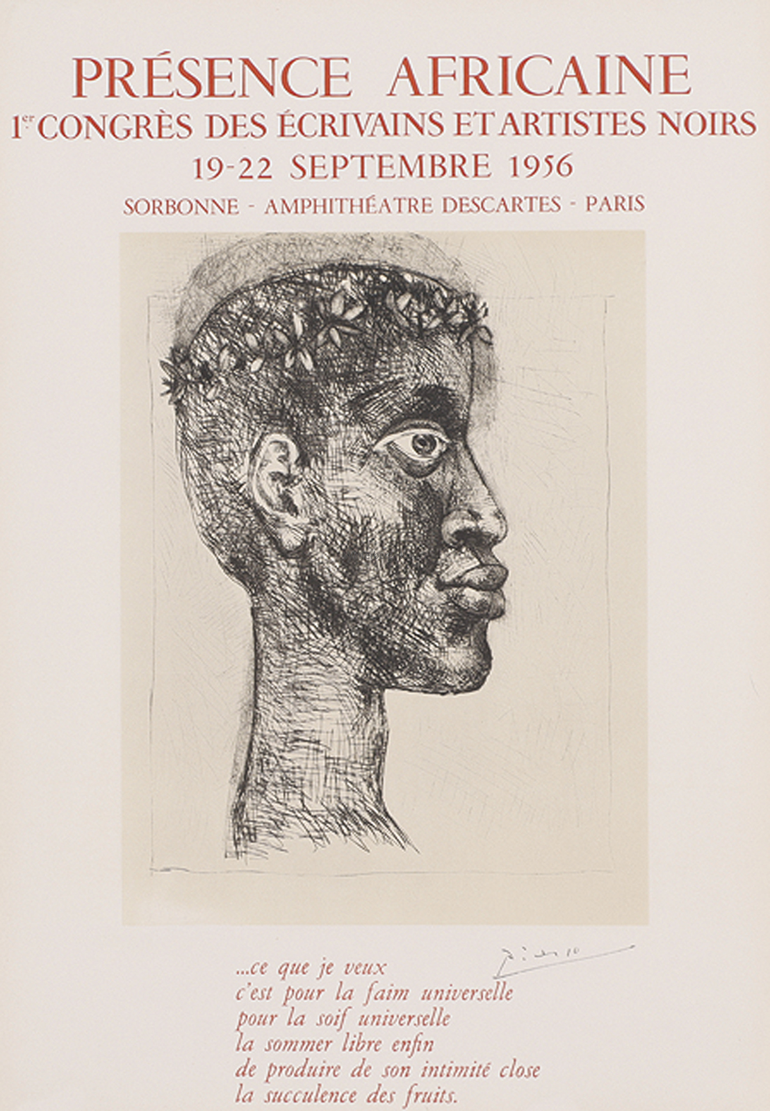 PABLO PICASSO: Présence Africaine.