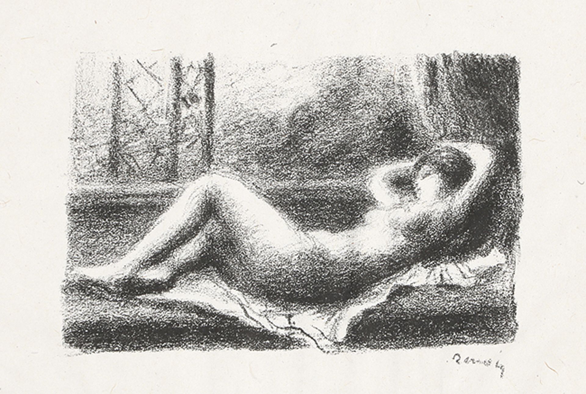 AUGUSTE RENOIR: Le Fleuve Scamandre (2e Planche) - Odalisque.