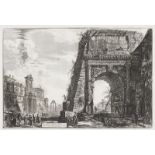 GIOVANNI BATTISTA PIRANESI: Veduta dell'Arco di Tito.