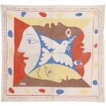 PABLO PICASSO: Foulard pour le Festival Mondial de la Jeunesse et des Etudiants pour la Paix, Berli