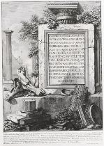 GIOVANNI BATTISTA PIRANESI: Uno delli due Dadi fatti a guisa di Piedestallo...