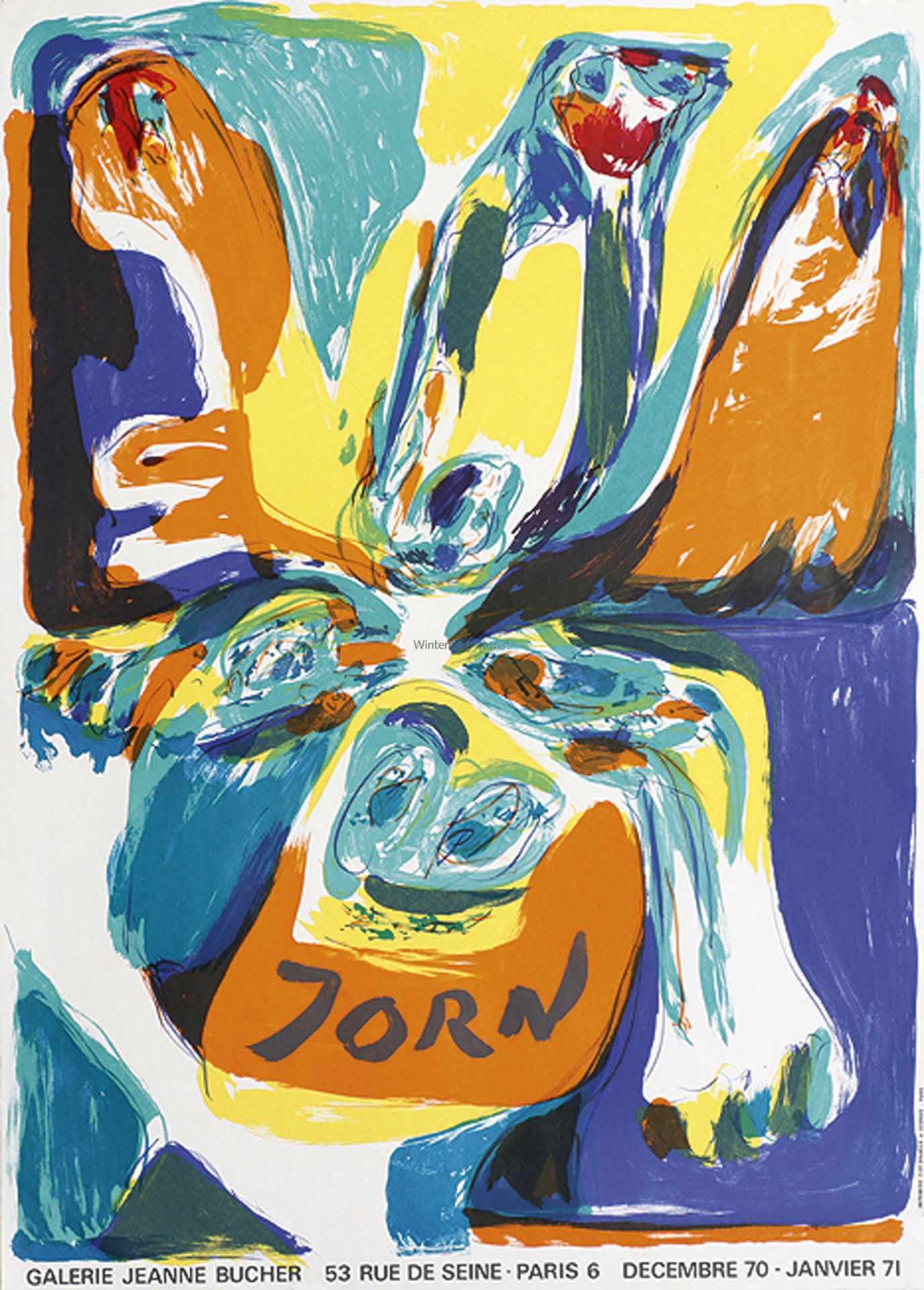 ASGER JORN, eigentl. ASGER OLUF JORGENSEN: Ohne Titel (Abstrakte Komposition).